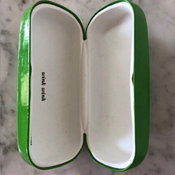 KATE SPADE Wink Wink Green Hard Glass Clamshell Case - Picture 7 of 10